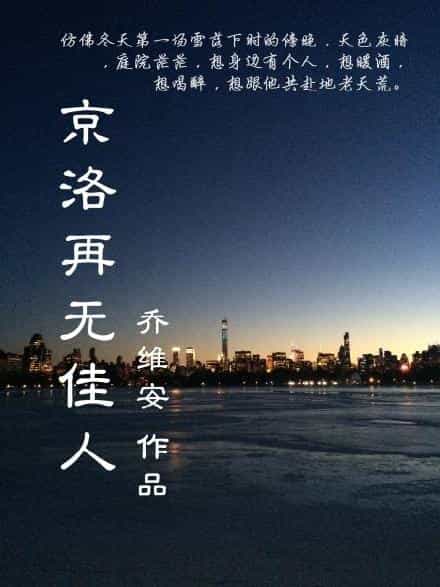 京洛再无佳人 封面